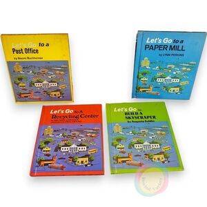 Vintage Let's Go Series Childrens Book Lot of 4